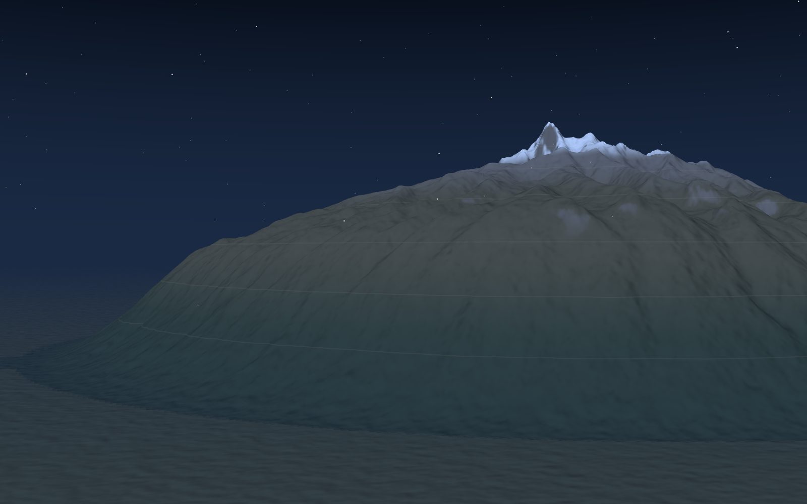 Mount Kenya before dawn